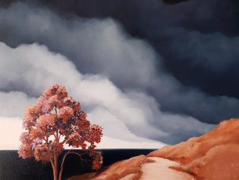 Lucinda Leveille Art | Lucinda's Studio | Brisbane Art | Australian Artist | Gold Coast Artist | Online Gallery | trees | Australian landscape | clouds | ready to hang | original art