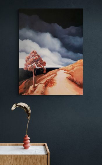 Lucinda Leveille Art | Lucinda's Studio | Brisbane Art | Australian Artist | Gold Coast Artist | Online Gallery | trees | Australian landscape | clouds | ready to hang | original art