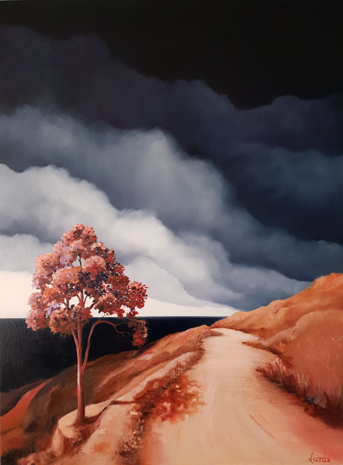 Lucinda Leveille Art | Lucinda's Studio | Brisbane Art | Australian Artist | Gold Coast Artist | Online Gallery | trees | Australian landscape | clouds | ready to hang | original art