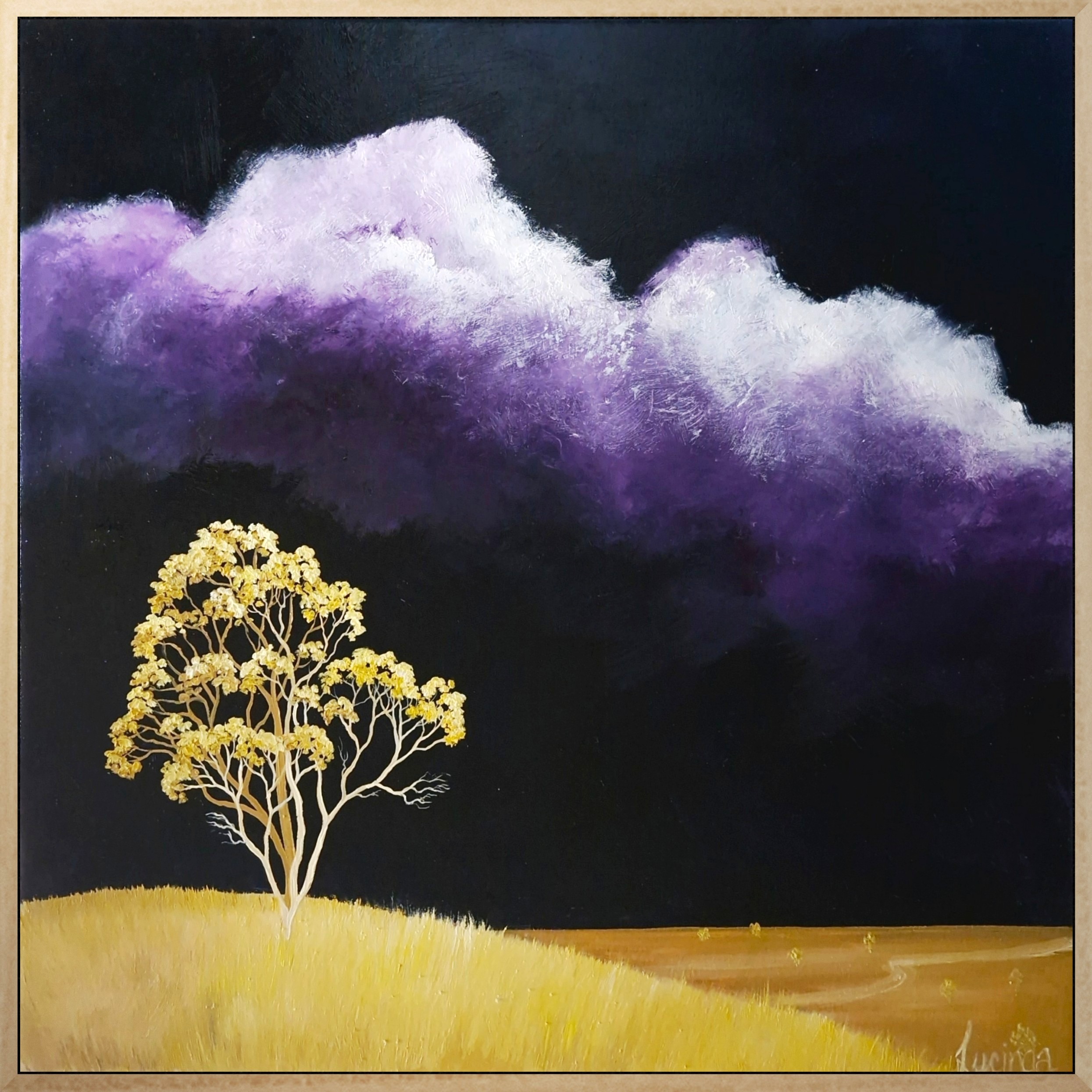 Lucinda Leveille Art | Lucinda's Studio | Brisbane Art | Australian Artist | Gold Coast Artist | Online Gallery | trees | Australian landscape | clouds | exploring the solitary | ready to hang