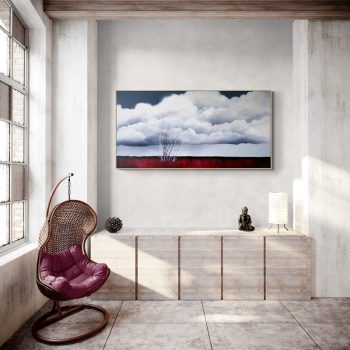 Lucinda Leveille Art | Lucinda's Studio | Brisbane Art | Australian Artist | Gold Coast Artist | Online Gallery | trees | Australian landscape | clouds | exploring the solitary | ready to hang