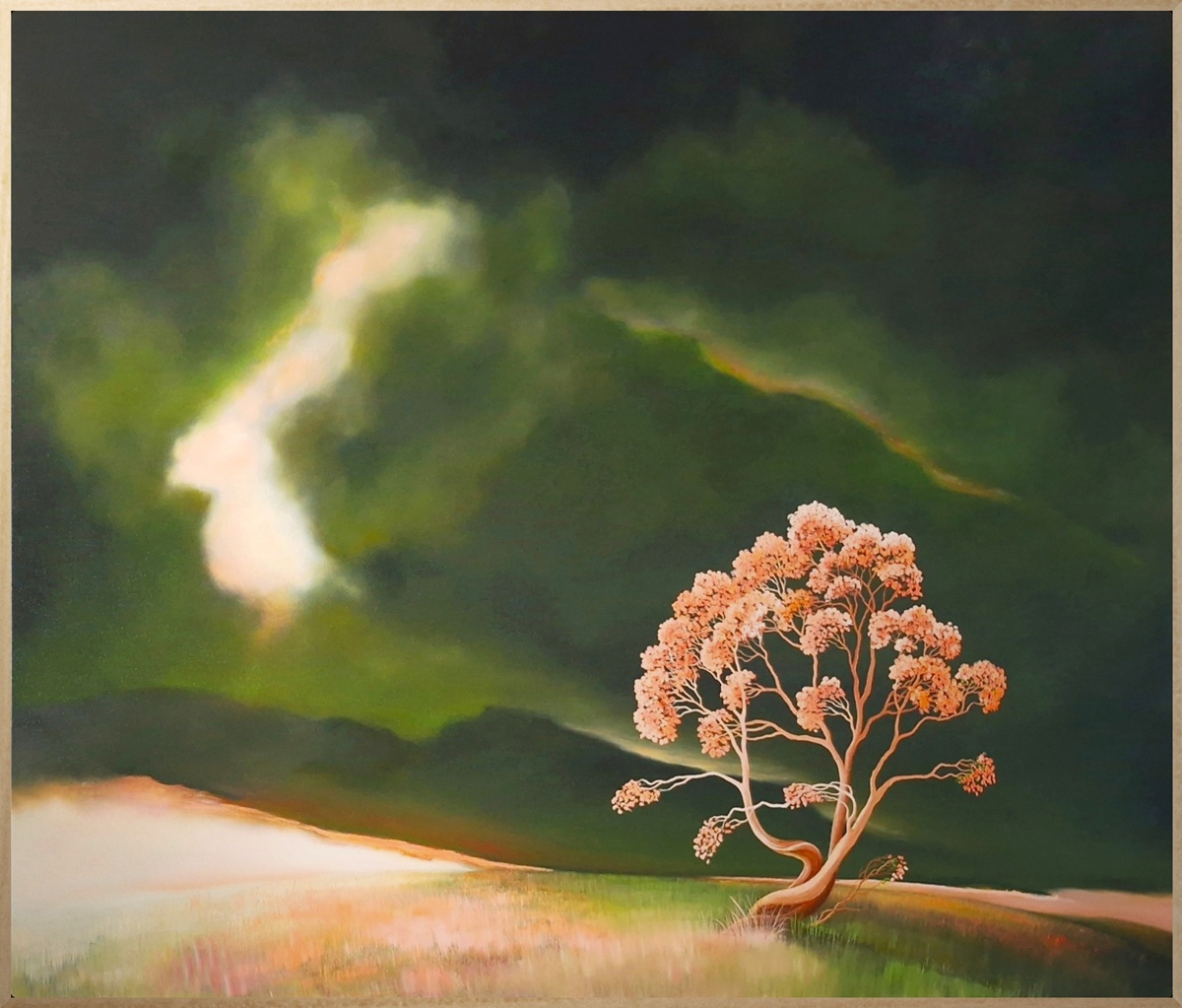 Lucinda Leveille Art | Lucinda's Studio | Brisbane Art | Australian Artist | Gold Coast Artist | Online Gallery | trees | Australian landscape | clouds | exploring the solitary | ready to hang