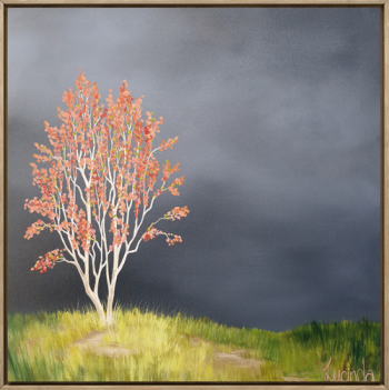 Lucinda Leveille Art | Lucinda's Studio | Brisbane Art | Australian Artist | Gold Coast Artist | Online Gallery | trees | Australian landscape | clouds | exploring the solitary | ready to hang