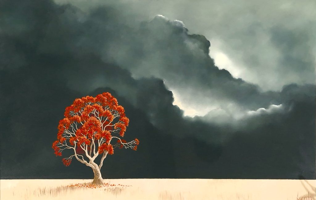 Lucinda Leveille Art | Lucinda's Studio | Brisbane Art | Australian Artist | Gold Coast Artist | Online Gallery | trees | Australian landscape | clouds | ready to hang | original art