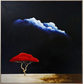 Lucinda Leveille Art | Lucinda's Studio | Brisbane Art | Australian Artist | Gold Coast Artist | Online Gallery | trees | Australian landscape | clouds | exploring the solitary | ready to hang