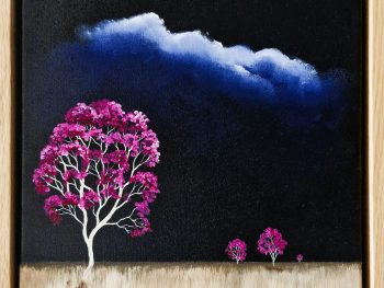Lucinda Leveille Art | Lucinda's Studio | Brisbane Art | Australian Artist | Gold Coast Artist | Online Gallery | trees | Australian landscape | clouds | exploring the solitary | ready to hang | art for sale | australian art for sale