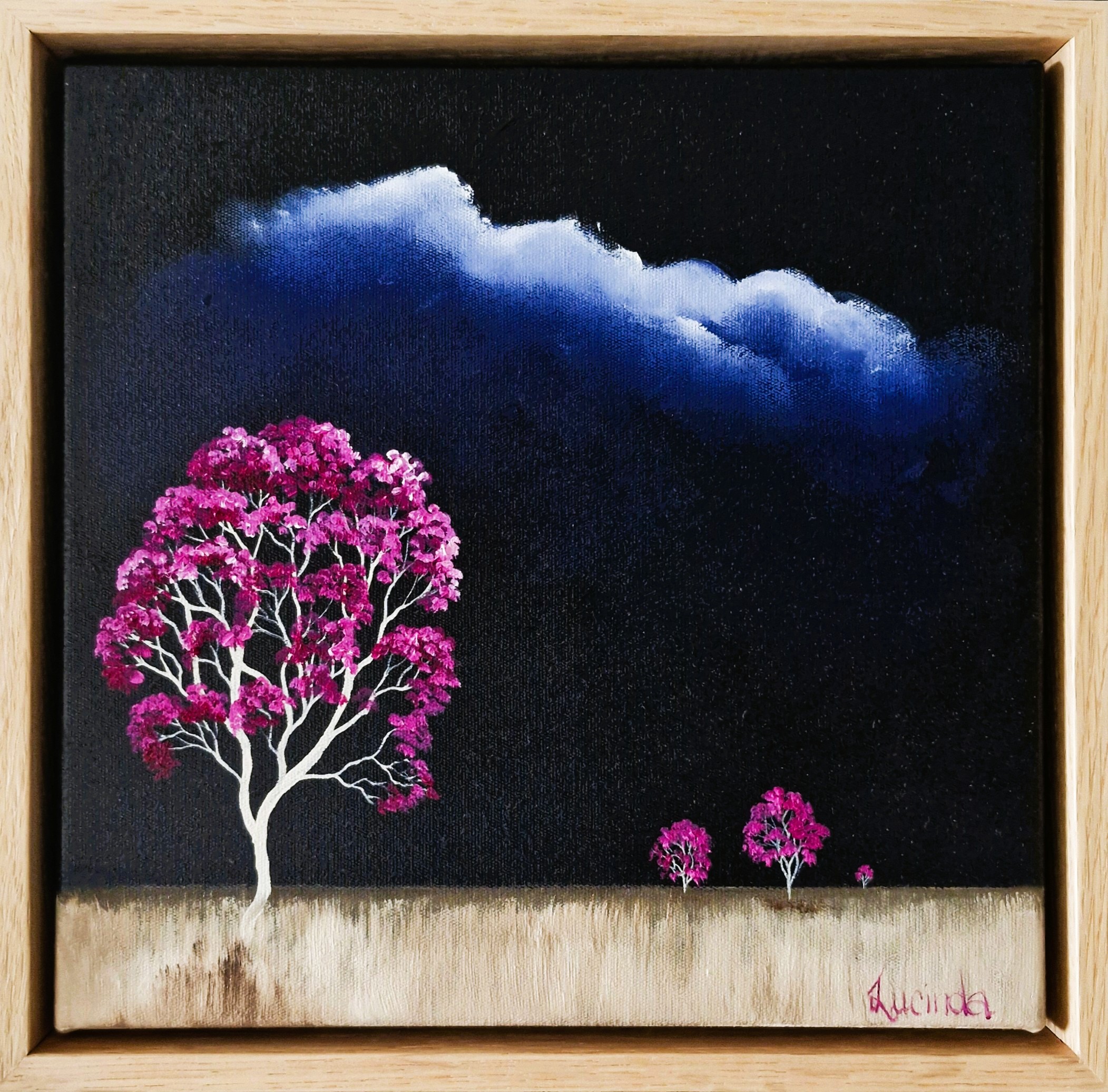 Lucinda Leveille Art | Lucinda's Studio | Brisbane Art | Australian Artist | Gold Coast Artist | Online Gallery | trees | Australian landscape | clouds | exploring the solitary | ready to hang | art for sale | australian art for sale