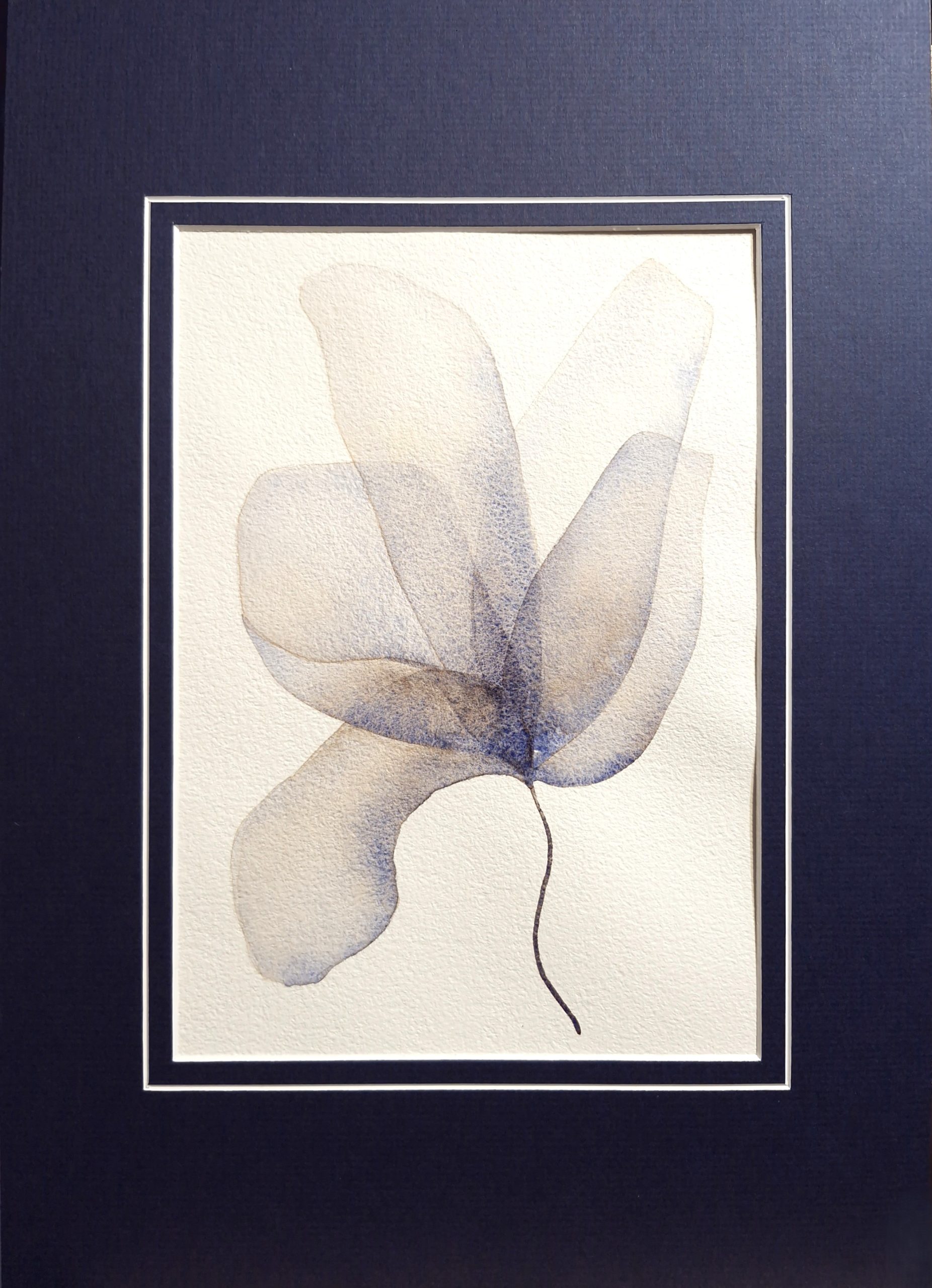 A small floral watercolour, part of a series, Original Australian watercolour floral painting exploring colour, form and the fluid versatility of watercolour.
