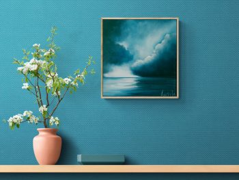 Austalian atmosperic moonlit seascape by Gold Coast artist Lucinda Leveille