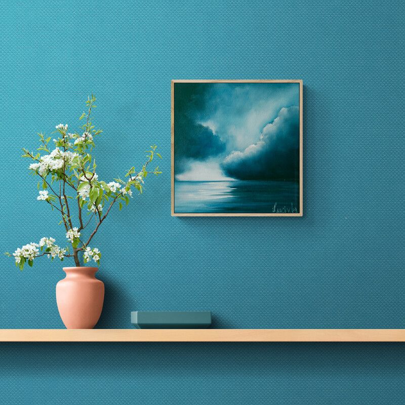 Austalian atmosperic moonlit seascape by Gold Coast artist Lucinda Leveille