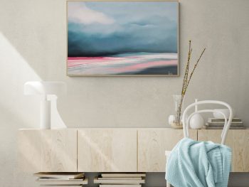 Austalian atmosperic moonlit seascape by Gold Coast artist Lucinda Leveille
