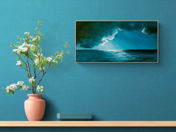 Austalian atmosperic moonlit seascape by Gold Coast artist Lucinda Leveille