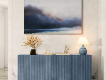 atmospherice Australian seascape painting by Lucinda Leveille