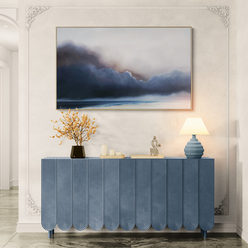 atmospherice Australian seascape painting by Lucinda Leveille