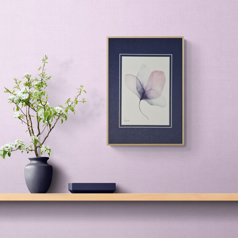 a delicate watercolour based on a four leaf clover , Original Australian watercolour floral painting exploring colour, form and the fluid versatility of watercolour.