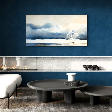 Atmospheric landscape painting inspired by the Australian landscape and the quiet after storms